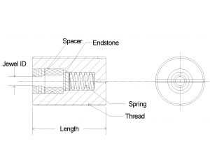 Swiss Jewel Ring Jewel Spring Loaded Labeled Cad Diagram